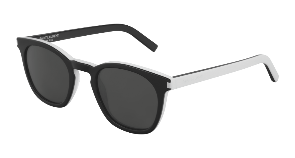 Saint Laurent Sunglass Unisex Black White Grey SL 28-034