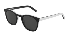 Saint Laurent Sunglass Unisex Black White Grey SL 28-034