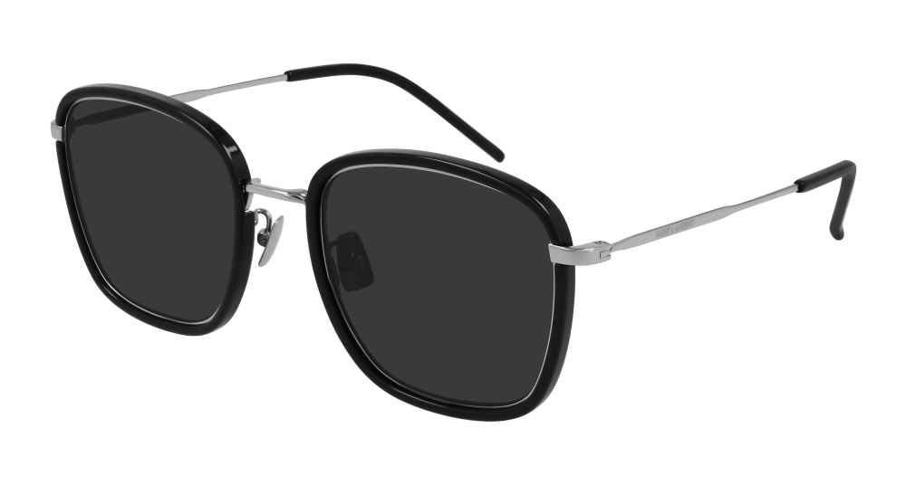 Saint Laurent Sunglasses Unisex Silver Black Sl 440/F-001