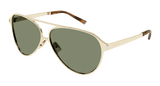 Saint Laurent Sunglasses Unisex Gold Green Sl 734-004