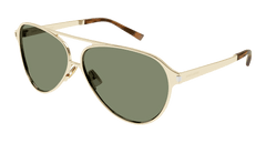 Saint Laurent Sunglasses Unisex Gold Green Sl 734-004