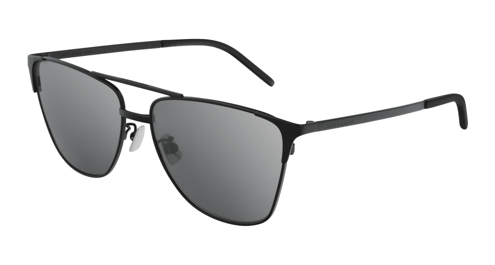 Saint Laurent Sunglass Unisex Black Silver SL 280-002