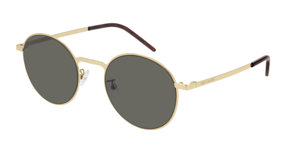 Saint Laurent Sunglass Unisex Gold Grey SL 250 SLIM-003