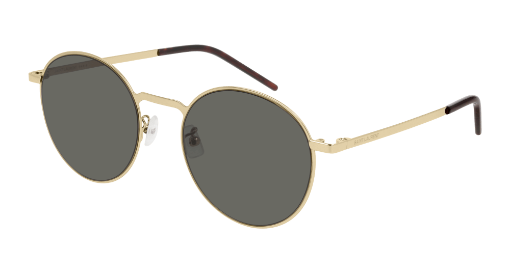 Saint Laurent Sunglass Unisex Gold Grey SL 250 SLIM-006