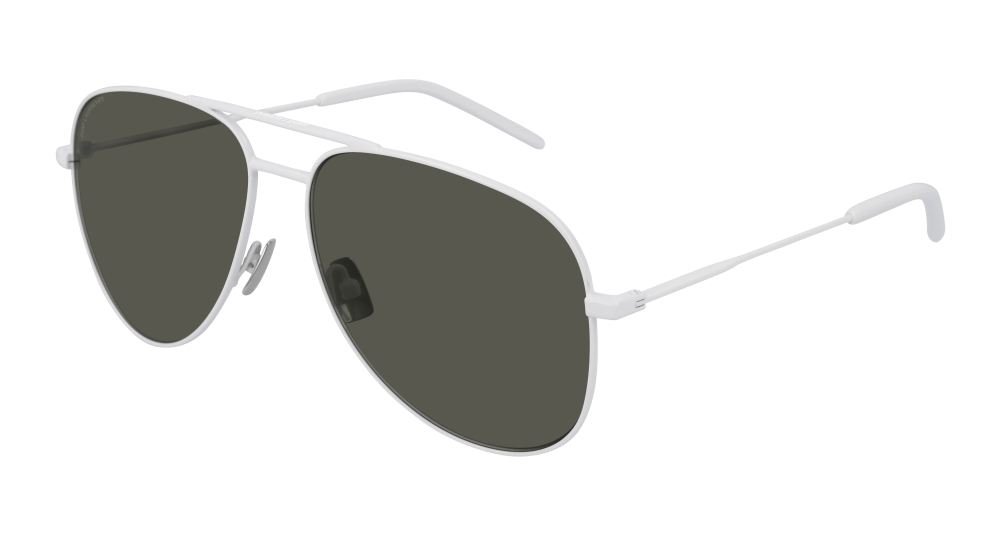 Saint Laurent Sunglass Unisex White Grey CLASSIC 11-038