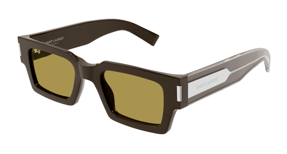 Saint Laurent Sunglasses Unisex Brown Crystal Brown Sl 572-007