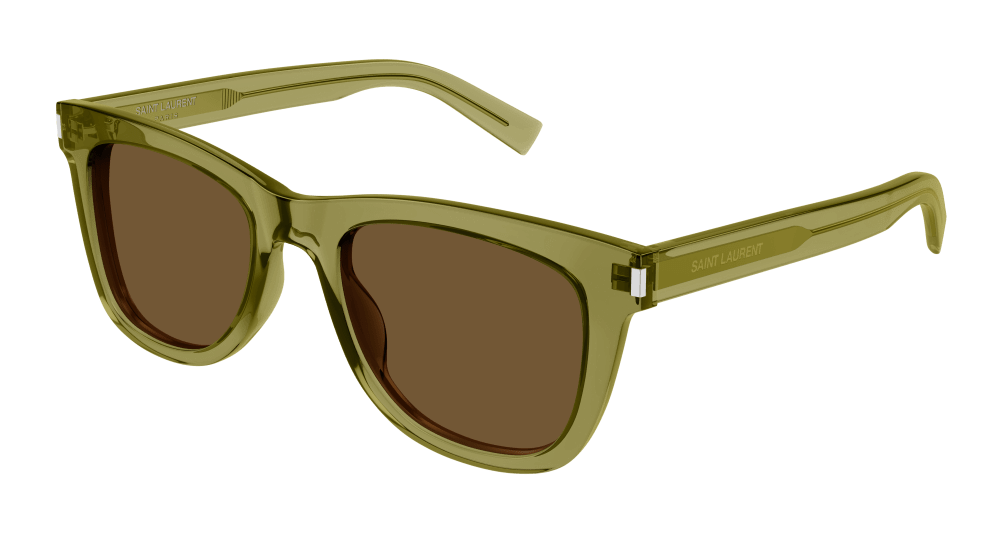 Saint Laurent Sunglasses Unisex Green Brown Sl 712-005