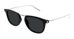 Saint Laurent Sunglasses Unisex Silver Black Sl 753-001