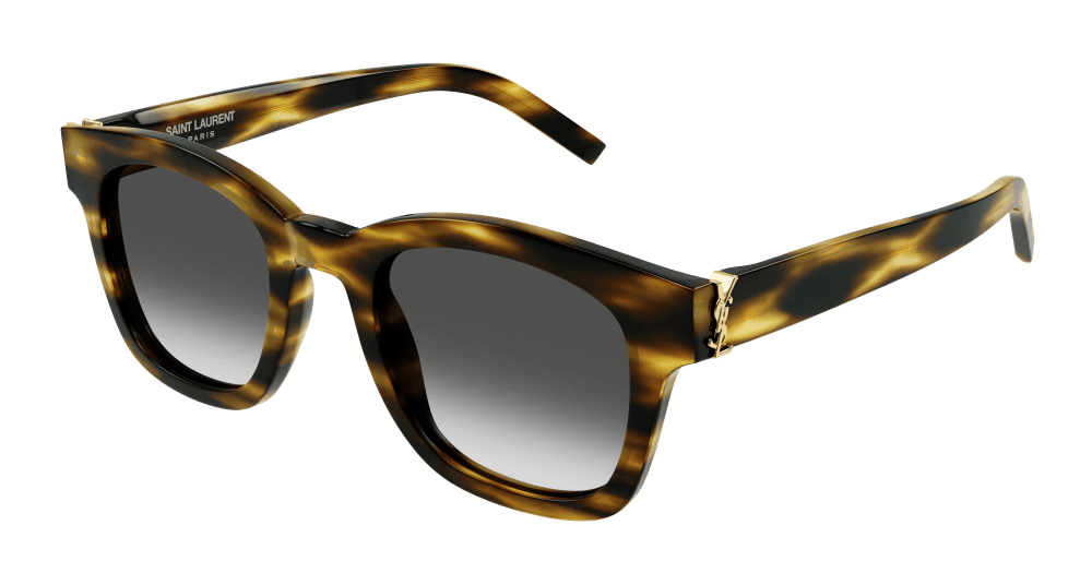 Saint Laurent Sunglasses Unisex Havana Grey Sl M124-003