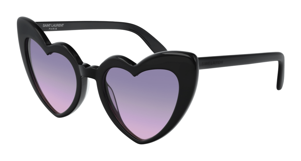 Saint Laurent Sunglasses Woman Black Violet Sl 181 Loulou-009