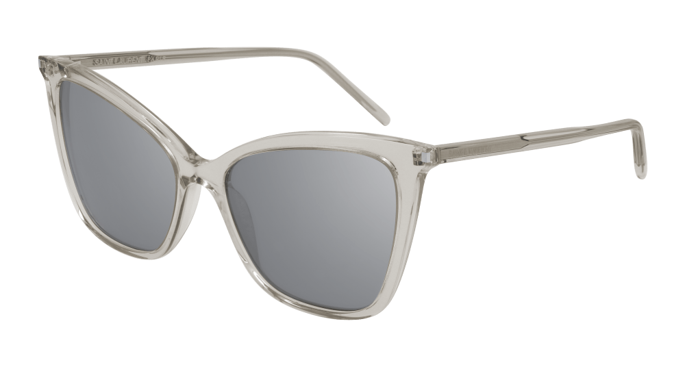 Saint Laurent Sunglass Woman Beige Silver SL 384-003