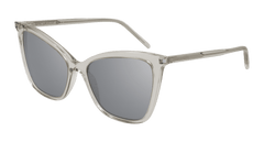 Saint Laurent Sunglass Woman Beige Silver SL 384-003