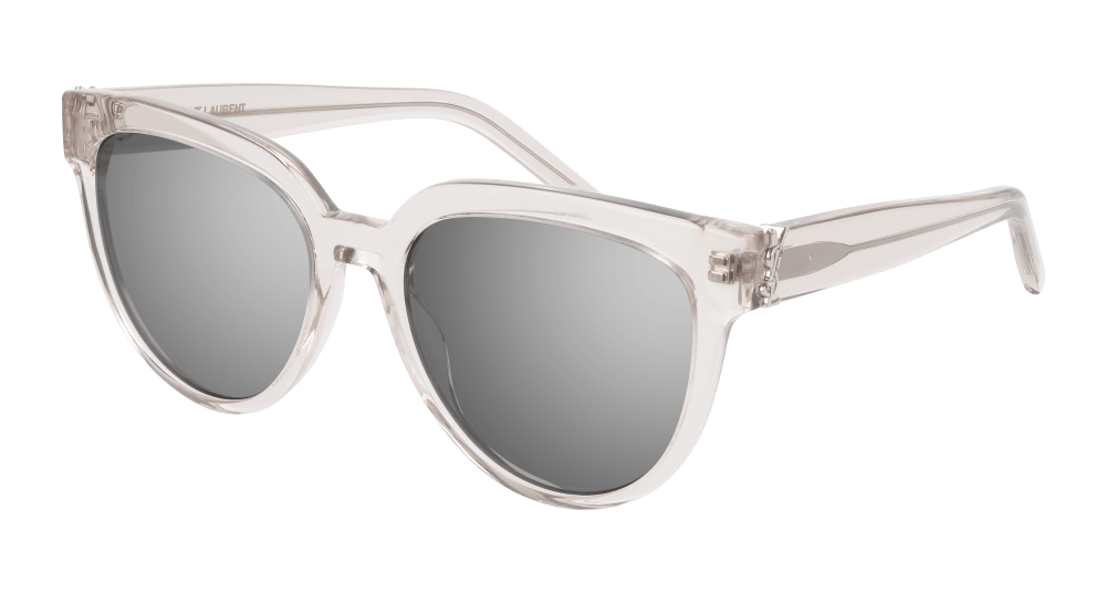 Saint Laurent Sunglass Woman Beige Silver SL M28-007