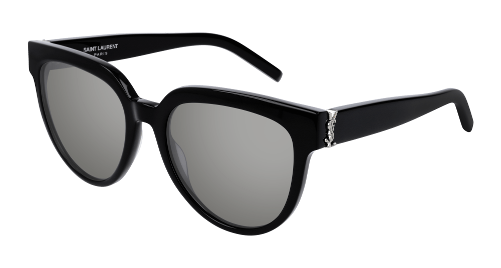 Saint Laurent Sunglass Woman Black Silver SL M28-002