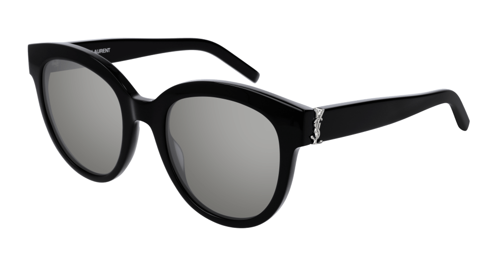 Saint Laurent Sunglass Woman Black Silver SL M29-002