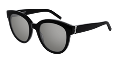 Saint Laurent Sunglass Woman Black Silver SL M29-002