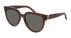 Saint Laurent Sunglass Woman Brown Grey SL M28-008