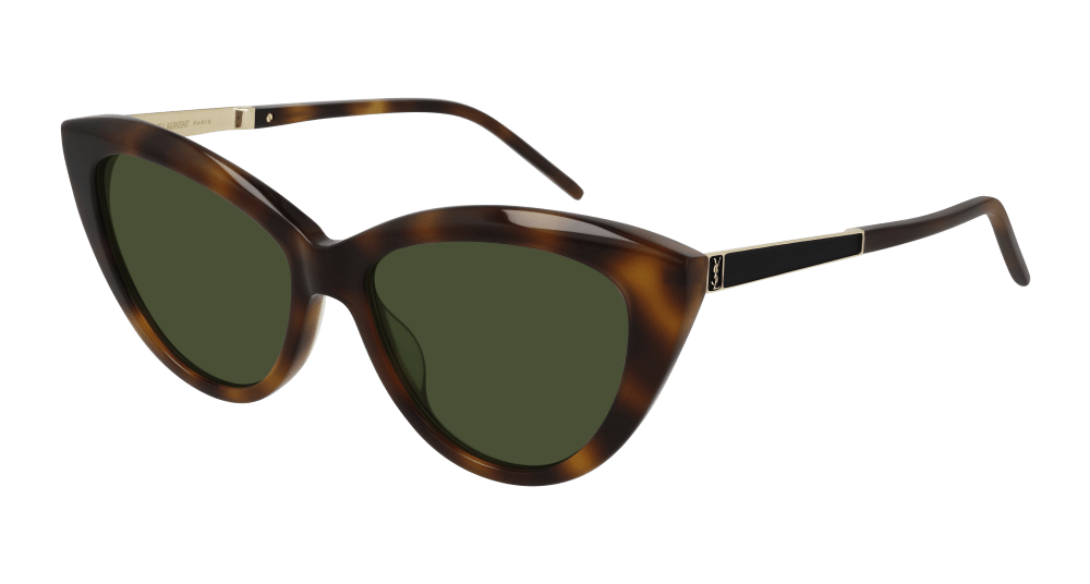 Saint Laurent Sunglass Woman Havana Gold Green SL M81-003