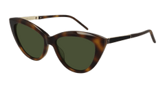 Saint Laurent Sunglass Woman Havana Gold Green SL M81-003