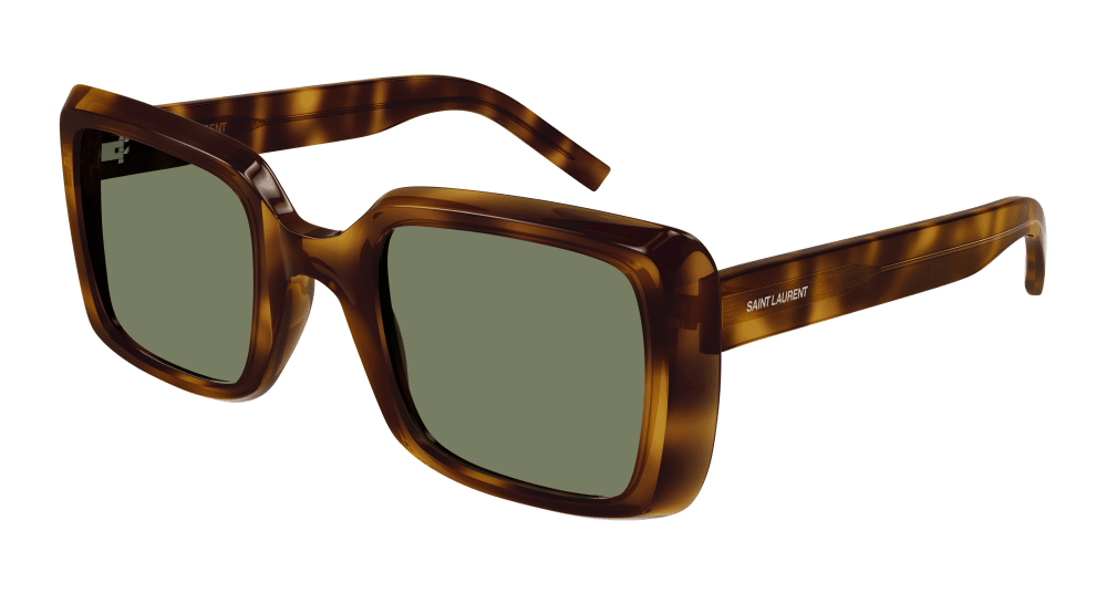 Saint Laurent Sunglass Woman Havana Green SL 497-002