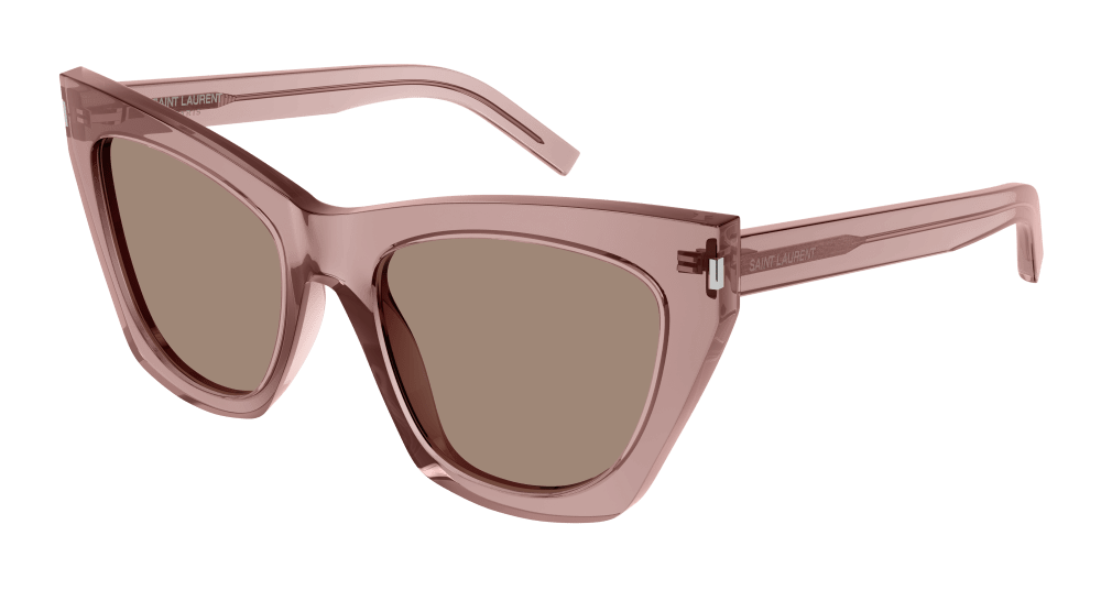 Saint Laurent Sunglass Woman Pink Brown SL 214 KATE-022