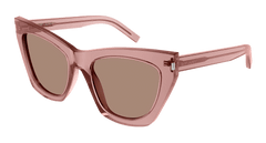 Saint Laurent Sunglass Woman Pink Brown SL 214 KATE-022