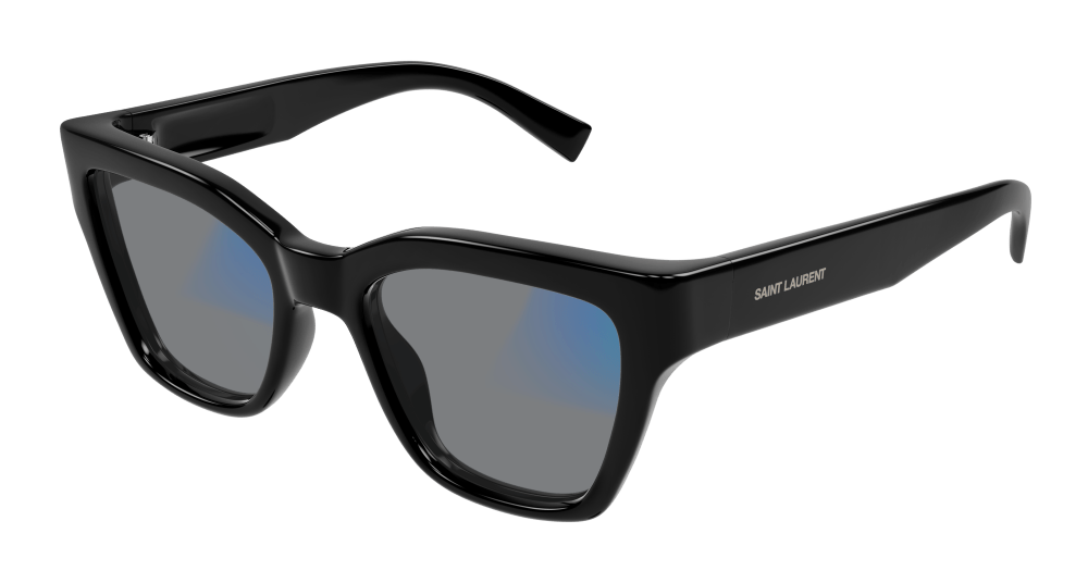 Saint Laurent Sunglasses Woman Black Transparent Sl 641-006