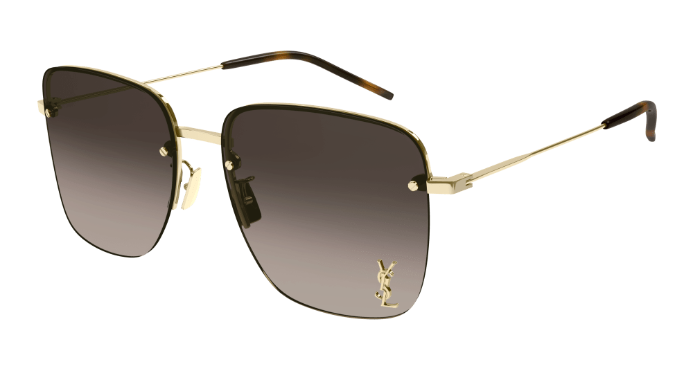 Saint Laurent Sunglasses Woman Gold Brown Sl 312 M-008