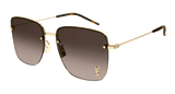 Saint Laurent Sunglasses Woman Gold Brown Sl 312 M-008