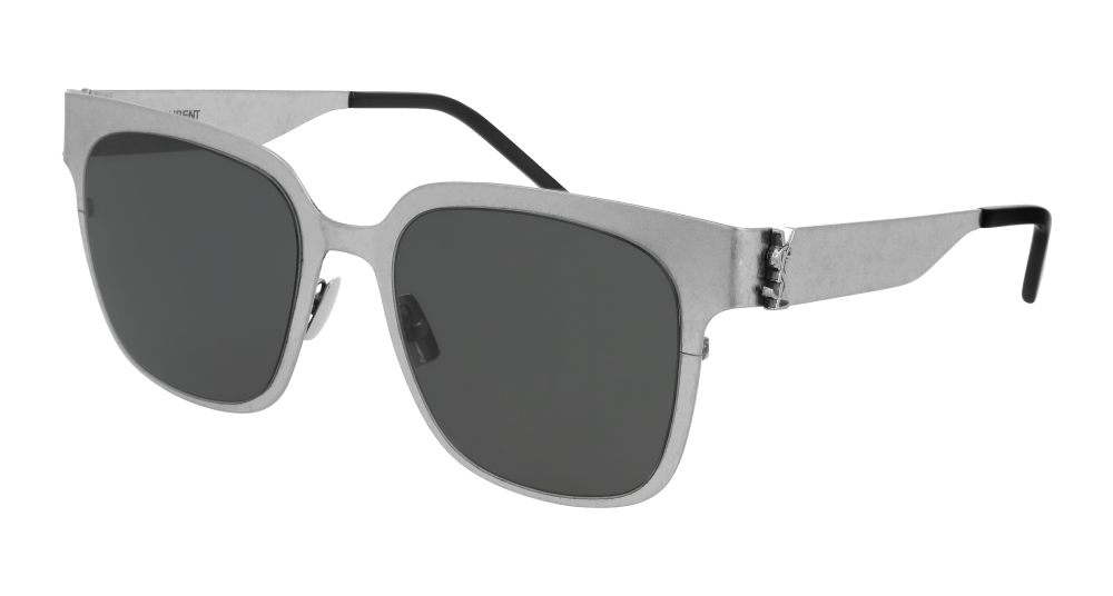 Saint Laurent Sunglasses Woman Silver Grey Sl M41-005