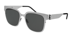 Saint Laurent Sunglasses Woman Silver Grey Sl M41-005