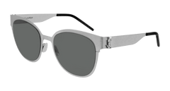 Saint Laurent Sunglasses Woman Silver Grey Sl M42-005