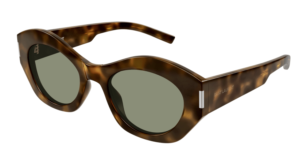 Saint Laurent Sunglasses Woman Havana Green Sl 639-003