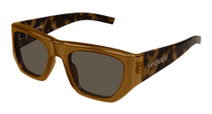 Saint Laurent Sunglass Woman Brown Havana Brown Sl 740-002