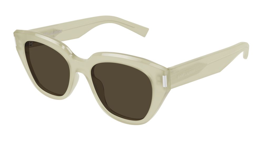 Saint Laurent Sunglasses Womens in Ivory Brown SL 827-004