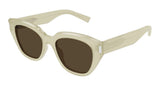 Saint Laurent Sunglasses Womens in Ivory Brown SL 827-004