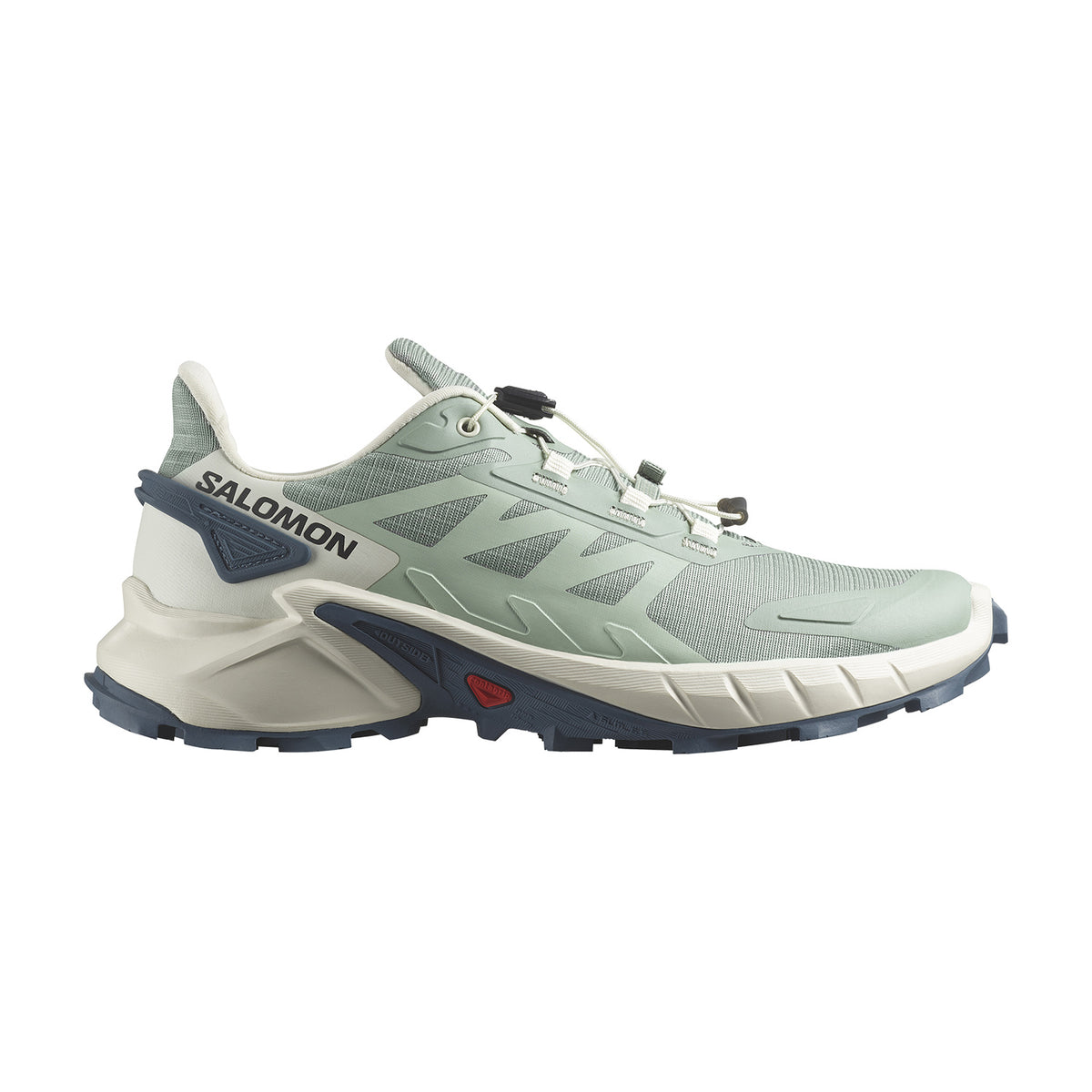 Salomon Womens Supercross 4 Shoes In Lily Pad/Vanilla Ice/Bering Sea
