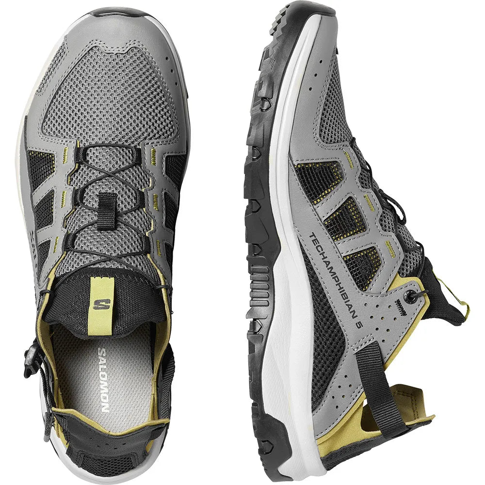 Salomon Men Techamphibian 5 Castle Rock/Willow/Black