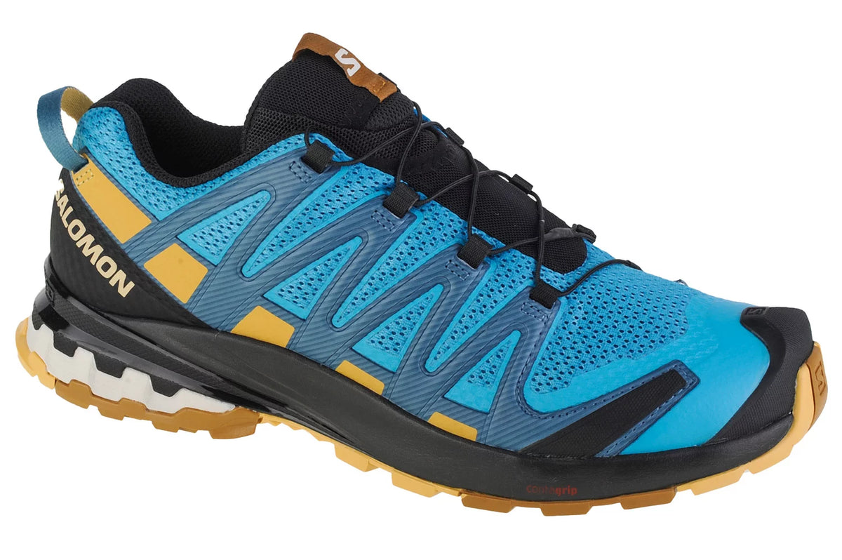 Salomon Mens XA Pro 3D V8 Shoes In Barrier Reef/Fall Leaf/Bronze Brown