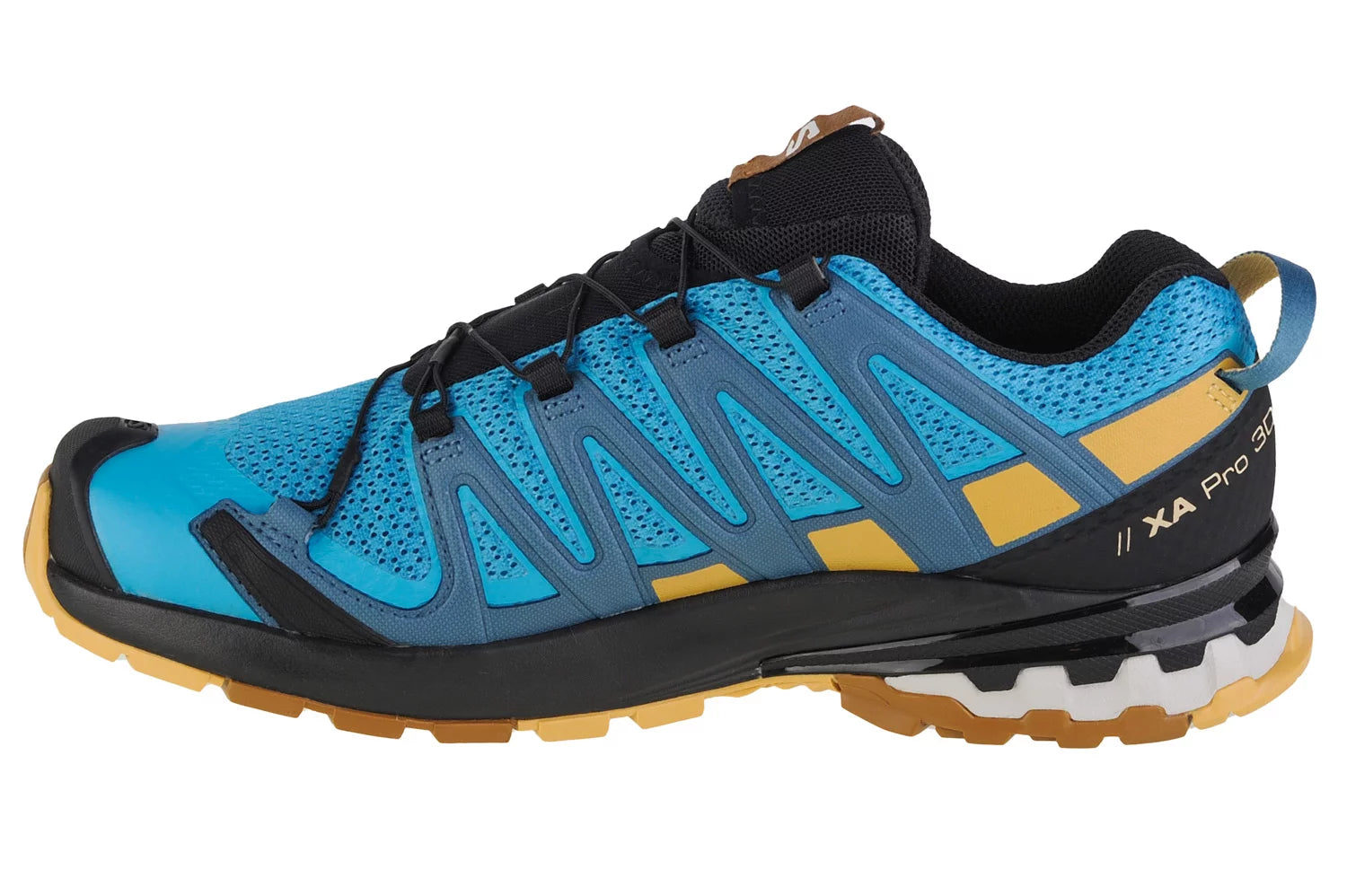 Salomon Mens XA Pro 3D V8 Shoes In Barrier Reef/Fall Leaf/Bronze Brown