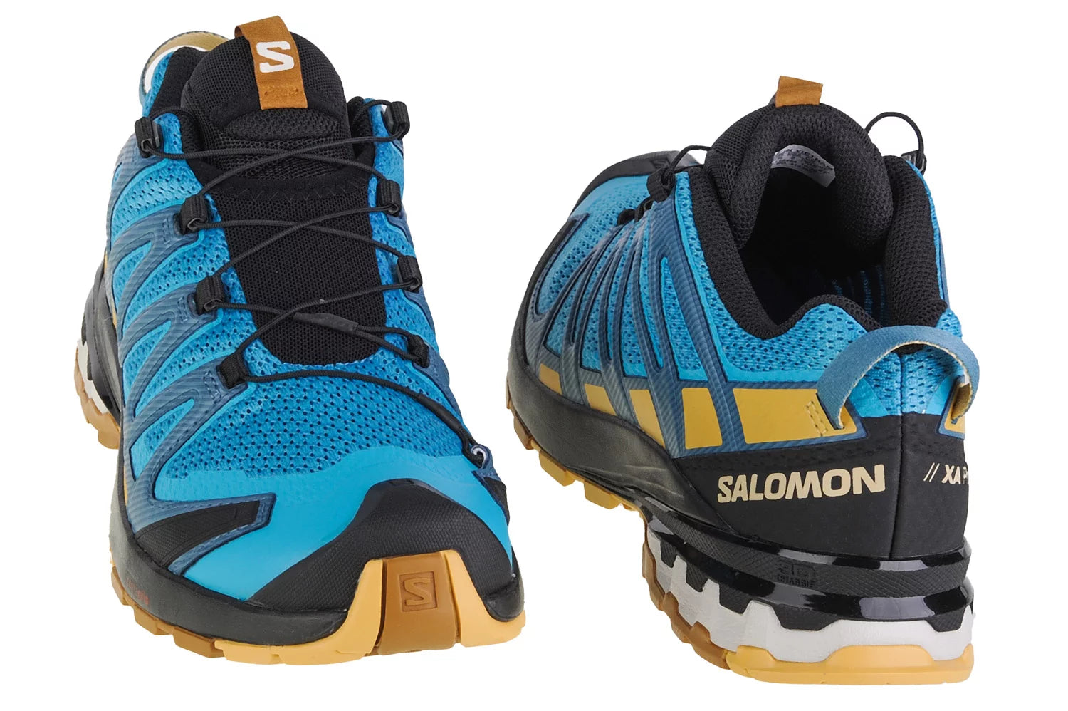Salomon Mens XA Pro 3D V8 Shoes In Barrier Reef/Fall Leaf/Bronze Brown
