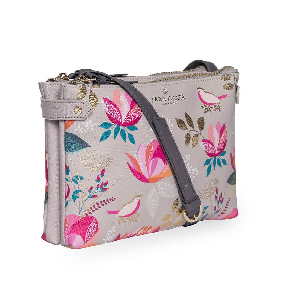 Sara Miller Zip Crossbody  Peony