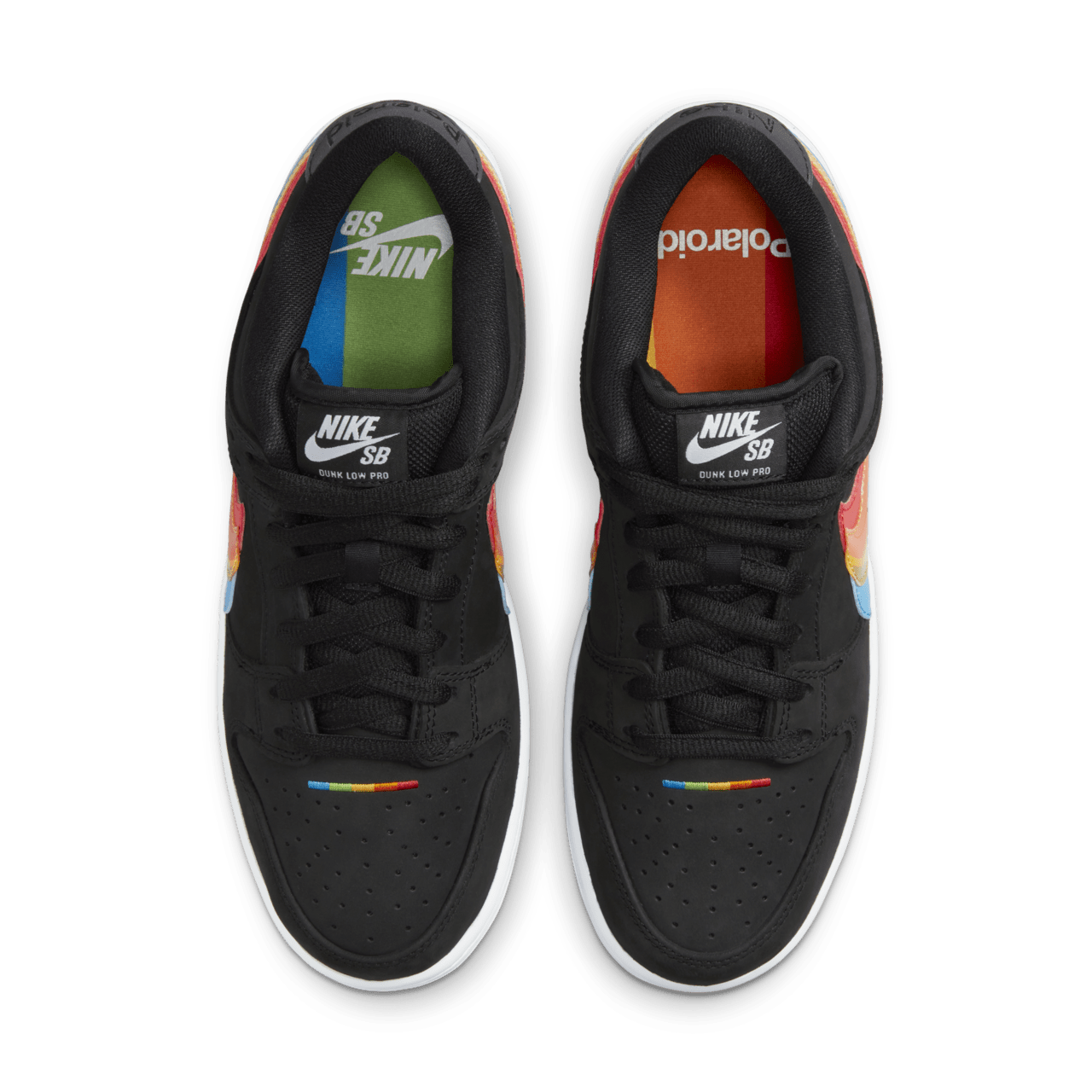 Nikes Unisex Adults Dunk Low Polaroid Sneakers In Black/White