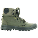 Palladium Unisex Pampa Baggy Supply Shoes In Olive Night