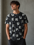 Pure Premium Scrabble Short Sleeve T-shirt In Black
