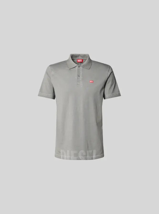 Diesel Mens T-Rejust Nc V3 Polo Shirt 97D In Grey
