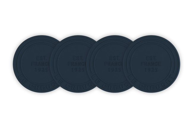 Le Creuset Coaster set of 4 1925 Design In Nuit