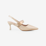 La Her Womens GSP-2 Heels In Nude