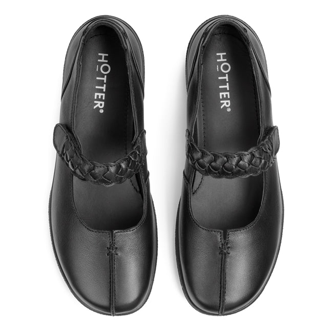 Hotter Ladies Shake II Shoes In Black