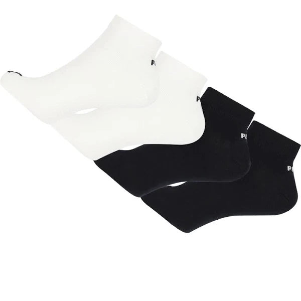 Puma 68305601 Kids 2Pk Low Cut Socks Black And White